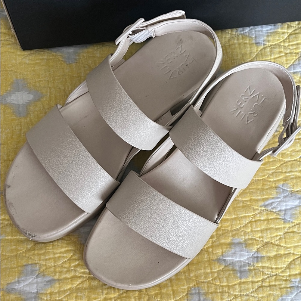 Naturalizer Cream Strap Sandals